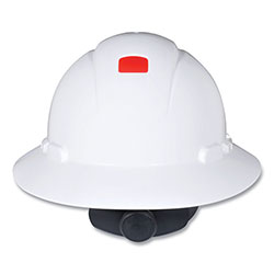3M SecureFit H-Series Hard Hats, H-800 Hat with UV Indicator, 4-Point Pressure Diffusion Ratchet Suspension, White