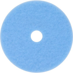 3M Sky Blue Hi-Performance Burnish Pad 3050, 5/Carton, Round x 20 in Diameter x 1 in Thickness, Sky Blue