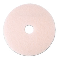 3M Ultra High-Speed Eraser Floor Burnishing Pad 3600, 20 in Diameter, Pink, 5/Carton