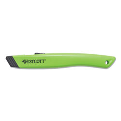 Acme Safety Ceramic Blade Box Cutter, 0.5 in Blade, 5.5 in Plastic Handle, Green
