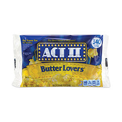 Act II® Butter Lovers Microwave Popcorn, 2.75 oz Bag, 36/Box