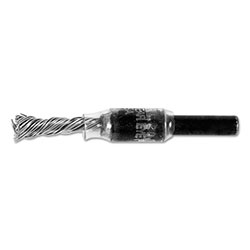 Advance Brush Singletwist® Knot End Brush, 1/4 in dia, 0.020 in Stainless Steel Wire, 20,000 RPM