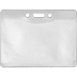 Advantus Badge Holders for Government, Horizontal 4 in x 2-3/4 in Insert, 50/Box, Clear