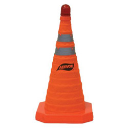 Aervoe Collapsible Safety Cones, 18 in, Nylon, Orange