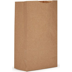 AJM Packaging Kraft Grocery Bags - 4.30 in x 2.40 in, Brown - Kraft Paper - 500/Pack - Grocery, Food, Sandwich, Vegetables, Grain