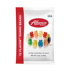 Albanese® World's Best Gummi Bears, 5 lb Pouch, Assorted