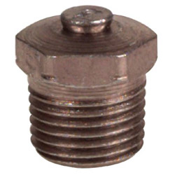 Alemite Relief Fittings, Straight, 1/2 in, Male/Male, 1/8 in (PTF), 5 psi