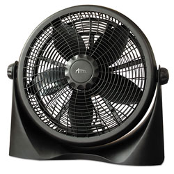Alera 16 in Super-Circulation 3-Speed Tilt Fan, Plastic, Black