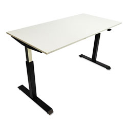 Alera AdaptivErgo Pneumatic Height-Adjustable Table Base, 26.18 in to 39.57 in, Black