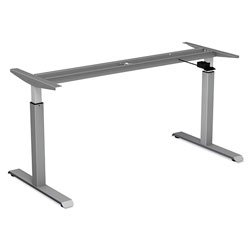 Alera AdaptivErgo Pneumatic Height-Adjustable Table Base, 26.18 in to 39.57 in, Gray