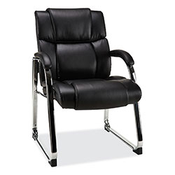 Alera Alera Hildred Series Guest Chair, 25 x 28.94 x 37.8, Black Seat/Back, Chrome Base
