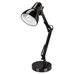 Alera Architect Desk Lamp, Adjustable Arm, 6.75 inw x 11.5 ind x 22 inh, Black