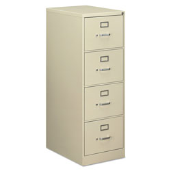 Alera Economy Vertical File, 4 Legal-Size File Drawers, Putty, 18.25 in x 25 in x 52 in