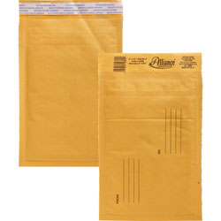 Alliance Rubber Envelopes #0, Self Sealing, Bubble Cushioned, 6" x 10"