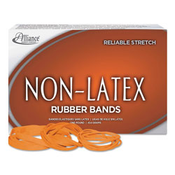 Alliance Rubber Non-Latex Rubber Bands, Size 117B, 0.04 in Gauge, Orange, 1 lb Box, 250/Box