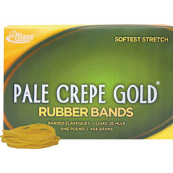 Alliance Rubber Rubber Bands, Size 16, 1 lb., 2 1/2"x1/16", Crepe
