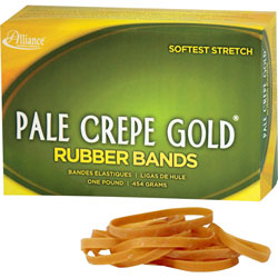 Alliance Rubber Rubber Bands, Size 18, 1 lb., 3"x1/16", Crepe