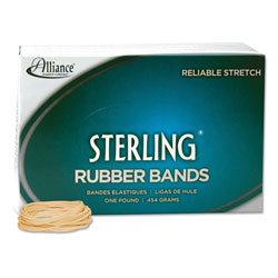 Alliance Rubber Sterling Rubber Bands, Size 16, 0.03 in Gauge, Crepe, 1 lb Box, 2,300/Box