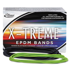 Alliance Rubber X-Treme Rubber Bands, Size 117B, 0.08 in Gauge, Lime Green, 1 lb Box, 200/Box