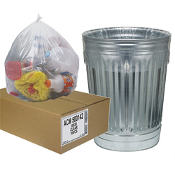 Aluf Plastics Can Liner, 38 inx58 in, Clear