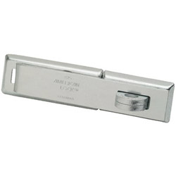 American Lock Straight Bar Hasp, 1-5/8 in W x 7-1/4 in L, Silver
