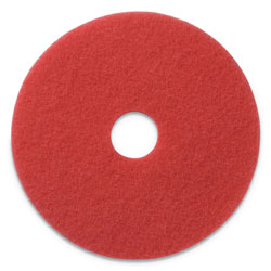 Americo® Buffing Pads, 20 in Diameter, Red, 5/CT