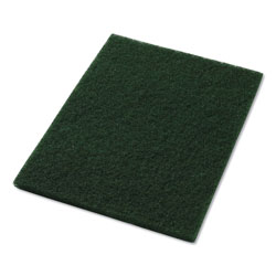 Americo® Scrubbing Pads, 14 in x 20 in, Green, 5/Carton