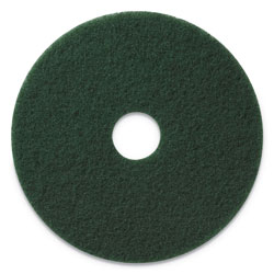Americo® Scrubbing Pads, 20 in Diameter, Green, 5/CT