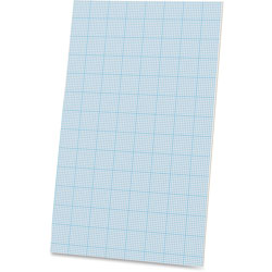 Ampad Cross Section Pads, Ruled 10x10 Sq/Inch, 40 sheets, 8-1/2"x14", White