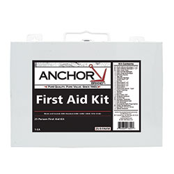 Anchor 25 Person First Aid Kit, ANSI 2009, Metal Case