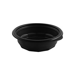 Anchor Packaging 4 in Round Incredi-Bowl, 5oz. Black