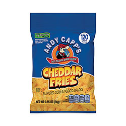 Andy Capps Cheddar Fries, 0.85 oz Bag, 72/Box
