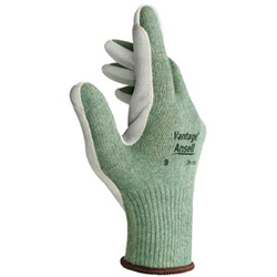 Ansell Vantage Heavy Cut Protection Gloves, Size 9, Mint, Leather
