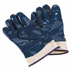 Ansell Hycron Nitrile Coated Gloves, Extra Rough Finish, Size 10, Blue