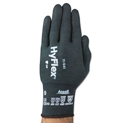 Ansell HyFlex® 11-541 Nitrile Foam Palm Coated Gloves, Size 11, Gray