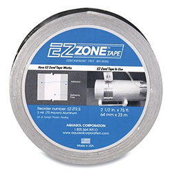 Aquasol Corporation Ez Zone Tapes, Silver, 2.5 in x 75 ft x 3 mil