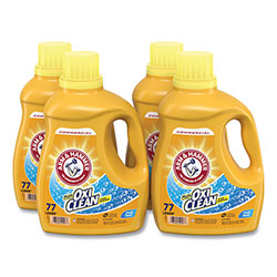 Arm & Hammer® OxiClean Concentrated Liquid Laundry Detergent, Fresh, 100.5 oz Bottle, 4/Carton