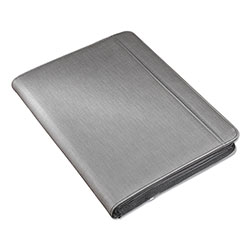 Artistic Office Products Padfolio, w/ Power Bank, 10-1/4 inWx1-1/10 inLx13-1/5 inH, Gray