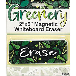 Ashley Magnetic Whiteboard Eraser - 2 in x 5 in, Magnetic, Durable - Multicolor - Foam, Felt