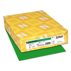 Astrobrights Color Paper, 24 lb, 8.5 x 11, Gamma Green, 500/Ream (WAU22541)
