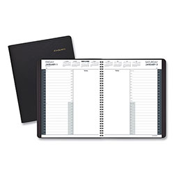 At-A-Glance 24-Hour Daily Appointment Book, 11 x 8.5, Black Cover, 12-Month (Jan to Dec): 2024