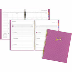 At-A-Glance Badge Weekly/Monthly Planner, Large Size, Weekly, Monthly, 13 Month, January 2024, January 2025, 8 1/2 in x 11 in Sheet Size