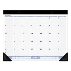 At-A-Glance Desk Pad, 24 x 19, White Sheets, Black Binding, Black Corners, 12-Month (Jan to Dec): 2024