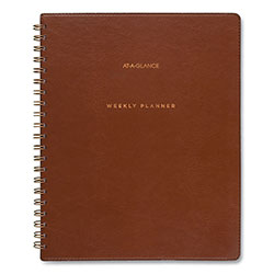 At-A-Glance Signature Collection Academic Weekly/Monthly Planners, 11.5 x 8, Distressed Brown Cover, 13-Month (July-July): 2023-2024