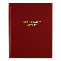 At-A-Glance Standard Diary Daily Diary, 2024 Edition, Medium/College Rule, Red Cover, (200) 9.5 x 7.5 Sheets