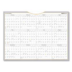 At-A-Glance WallMates Self-Adhesive Dry Erase Yearly Planning Surfaces, 24 x 18, White/Gray/Orange Sheets, 12-Month (Jan to Dec): 2024