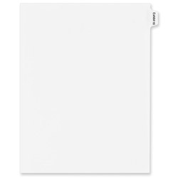Avery Allstate Individual Legal Dividers, Letter Size, EXHIBIT 16, White