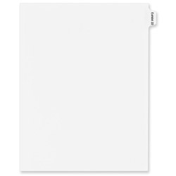 Avery Allstate Individual Legal Dividers, Letter Size, EXHIBIT 22, White