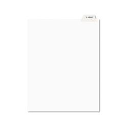 Avery Avery-Style Preprinted Legal Bottom Tab Divider, Exhibit A, Letter, White, 25/PK