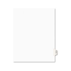 Avery Avery-Style Preprinted Legal Side Tab Divider, Exhibit S, Letter, White, 25/Pack